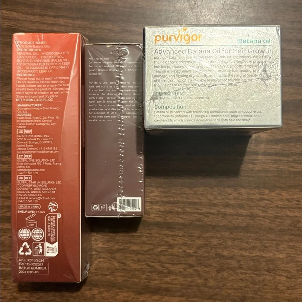 Batana Oil Lot of 3 NEW For Hair ReGrowth